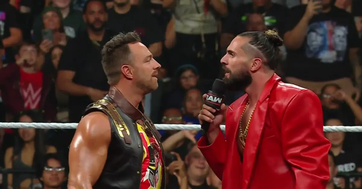 LA Knight Vs Seth Rollins